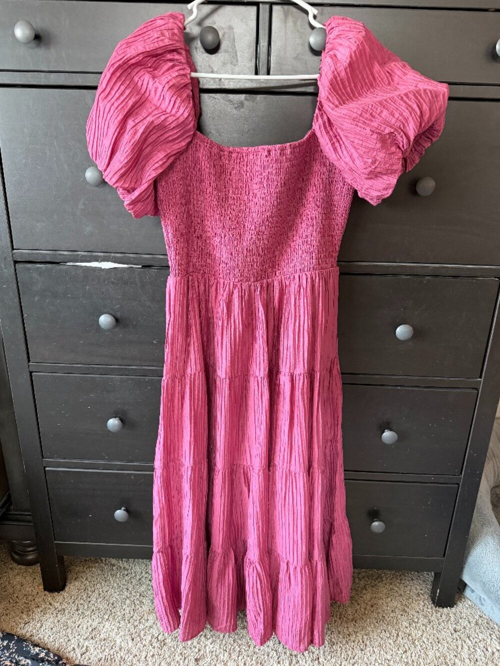 Francesca's Pink Midi Dress - Picture 1 of 2